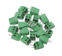 20 Unidades Conector de Terminal de Tornillo para Cables, Montaje Modular | Bloque de Plástico, Transmisión Fiable y Alta Densidad, para Paneles y Actualizaciones Industriales