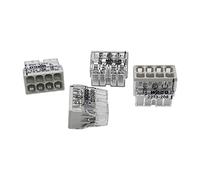 20 unidades Wago 2273-208 COMPACT borne para caja de conexiones Ø 0,5-2,5 mm², de 8 polos, transparente/gris claro