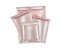 20 unids/lote sobres de correo de burbujas de oro rosa sobre de burbujas de 6 tamaños bolsa de envío de papel de espuma para embalaje de regalo sobre-15x20cm