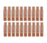 20 Unids Punta de Contacto, Punta de Contacto de Cobre de 0.8 mm y 1.0 mm para Consumibles de Antorcha de Soldadura MIG/MAG 15AK(1.0)