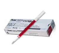 20 X Pentel Roller Refill para LR10 EnerGel Gel Pen 1.0mm Metal Tip Red Ink