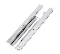 200~600 mm en Varios Tamaños, Guias Correderas para Cajones con Freno, Guias Rieles para Cajones de Montaje Inferior Extensión Completa, 1 Par, Capacidad de Carga de 40 kg (Size : 55cm/21.6in)