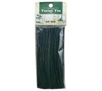 200 bridas recubiertas de plástico, 15 cm de longitud para aplicaciones de jardinería y soporte de plantas (verde oscuro)