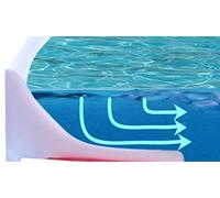 200 CM Barrera Aislante de Agua para Plato de Ducha de Goma de Silicona Plegable, Retenedor para Baño, Cocina o Exterior | Perfil Umbral Vierteaguas para Mampara, Lavabo, Fregadero, Bañera o Encimera