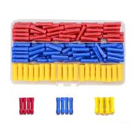 200 conectores de cableado termorretráctiles para terminales BV1 25 BV2 BV5 adecuados para sistemas eléctricos automotrices e industriales que requieren crimpados seguros (B)