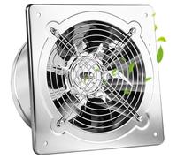 200 mm Extractor Ventilador Extractor de Aire Silencioso, ventilador axial de 60 W, 1050 m³/h Ventilador Metálico de Pared, para Techo y Pared, para Hogar BañO Cocina Garaje VentilacióN