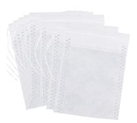 200 Piezas Bolsas de Te Vacías, 6cm X 8cm Desechables Con Cordón para Té Fragante, Especias, Vainilla, Lavanda, Café