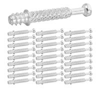 200 Piezas Conector de Leva y Espiga Autorroscante | Aleación de Zinc, Sistema Integrado, para Montaje de Cajones y Bricolaje