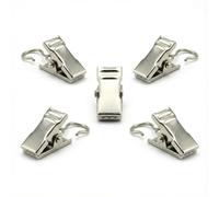 200 piezas de ganchos para cortinas, ganchos de sujeción de acero inoxidable, clips de cortina de acero inoxidable, pinzas de cortina metálicas con ganchos para barra de cortinas, cortinas, cortina de