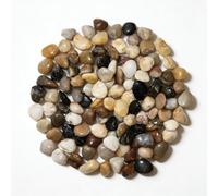 2000g Piedra Jardín Decoración Canto Rodado, Piedra Natural Pulido, Piedras Decorativas Jardin Guijarros Naturales Pequeñas 1-3 cm para Paisajismo, Jardin, Acuarios, Suculentas (Multicolor, 1-3 cm)