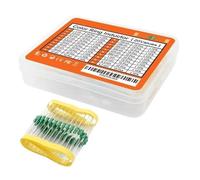200PCS 1/2W 0410 Kit de inductores 1uH-4.7mH 20 valores 0.5W | Inductores de código de color for creación de prototipos de circuitos Electrónica de bricolaje(200Pcs X 2kit)