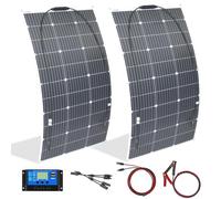 200W 12V/24V Flexible Panel Solar Kit Ideal para Camping Barcos Autocaravanas