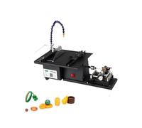 200W Gem Stone Grinder Table Saw Polishing Machine Jade Cuting Talla Herramienta de perforación de perlas redondas de alta velocidad 15000RPM Polador de banco para joyería DIY que hace proyectos de ca
