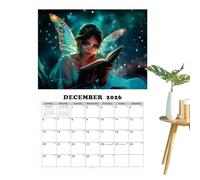 2026 Fairy Calendar,Enchanting Fairy Princess Calendar 2026 - Mythical Daily Planner Organizer Fantasy Art for Home Kitchen Living Room Offices Bedroom Study Dorm