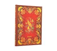 Paperblanks Planificador diario Fiammetta Midi 2026 Verso 12 meses Tapa dura Flexi Cierre elástico
