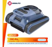 2026 Limpiador de piscinas automático inalámbrico Seauto Seal SE con planificación de ruta, para piscinas enterradas y elevadas