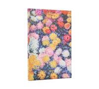 Paperblanks Agenda 2026 Monet's Chrysanthemums Maxi, 12 meses, vertical, tapa dura, cierre elástico