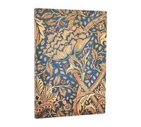 Paperblanks Agenda midi 12 meses Morris Windrush (William Morris) 2026 Tapa blanda Cierre elástico