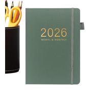 2026 Planner A5 Academic Notebook - Portable Daily Calendar Book Jig