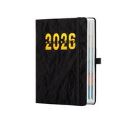 2026 Planner - A5 Waterproof Cover Notebook | Monthly Planner 2026 Calendar with Tabs, Agenda Yearly Journal for Home School College, Office Appointment and Academic Planning