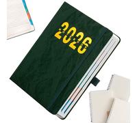 2026 Planner - A5 Waterproof Cover Notebook | Monthly Planner 2026 Calendar with Tabs, Agenda Yearly Journal for Home School College, Office Appointment and Academic Planning