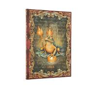 2026 The Brothers Grimm, Frog Prince (Fairy Tale Collection) Midi 12-month Verso Hardcover Flexi Dayplanner 2026 (Elastic Band Closure)