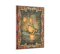 2026 The Brothers Grimm, Frog Prince (Fairy Tale Collection) Midi 12-month Vertical Hardcover Flexi Dayplanner 2026 (Elastic Band Closure)