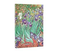 2026 Van Gogh's Irises Mini 12-month Verso Hardcover Flexi Dayplanner 2026 (Elastic Band Closure)