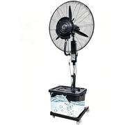 2026 Ventilador de Agua Industrial con Ruedas y Gran Tanque 40L, Ventilador Nebulizador de Tambor de Metal con 3 Velocidades, Enfriador Portátil de Larga Distancia para Patio y Gran Espacio