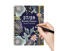 2027-2029 Monthly Planner, Spiral Binding 3-Year Tracking Journal