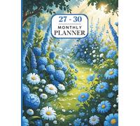 2027-2030 Monthly Planner: Plan Ahead, Stay on Track With This Four-Year Journey at a Glance, Two-Page Spread Calendar. Perfect for School, Office, and Home. Floral Design.