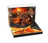 2027 3D Calendar - Dinosaur Paper Carving Tear-Away Desk Calendar