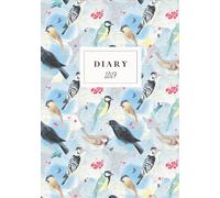 2027 A5 Week to View Diary: January to December 2027 Daily Planner Organiser with UK key dates and observance: Garden Birds Design