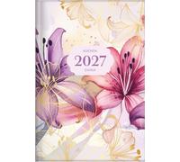 2027 Agenda - Tesoros de Sabiduría - Lirios Y Oro: Con Un Pensamiento Motivador O Un Versículo de la Biblia Para Cada Día del Año