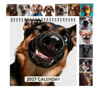 2027 Dog Wall Calendar 12 Month Spiral Animal Planner For Home Office