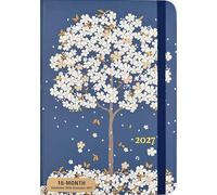 2027 Falling Blossoms Weekly Planner (16 Months, Sept 2026 to Dec 2027)