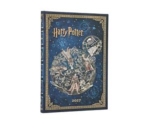 2027 Legends of Hogwarts Diary (Harry Potter Collection) Midi 12-Month Hardcover (Elastic Band Closure) Verso
