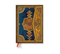 2027 Safavid Indigo (Safavid Binding Art) Midi 12-Month Hardcover Dayplanner (Wrap Closure) Verso