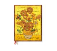 2027 Van Gogh, Sunflowers Ultra Horizontal Hardcover 12-Month Weekly Planner, 160pg, 100gsm by Paperblanks (Embellished Manuscripts Collection)