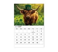 2027 Wall Calendar 12 Month Jan-Dec 2027 Large Block Notes To-Do List