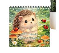 2027 Wall Calendar - Hedgehog Wall Calendar Jan - Dec 2027