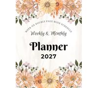 2027 Weekly and Monthly Planner: Desk Agenda, Hourly Appointment Book | Schedule Organiser for Work, Home & University | Week on Double Page | Monthly ... of Each Month | Large Format | 150 Pages.