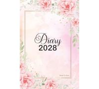 2028 Diary Black A5 Week to View: Weekly Planner From January to December, 2 Pages Per One Week, To-Do-List and Goals for Every Month, For Woman, Girl, Man, Kids