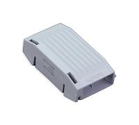 207-1372 | Gelbox WAGO para 221 en línea | Protección contra la humedad | Certificado IPX8 | Gris, carcasa sin etiquetas | Pequeña | [Caja de 4 piezas]