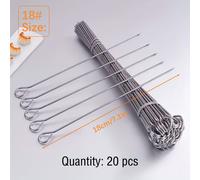 20pcs Brochetas de Acero Inoxidable Premium con de para BBQ - Palitos de Metal Reutilizables para Asar, Perfectos para Kebabs y Carne, Accesorios de Duraderos con de Almacenamiento Fácil
