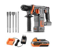 20V Akku Bohrhammer FX-E1RH20-Set und Meißel-Set Naranja