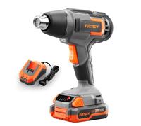 20V Akku Heißluftpistole FX-E1HLP20 FUXTEC - mit 2Ah-Akku und 2,4A Ladegerät Naranja