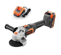 20V Akku Winkelschleifer FX-E1WS20 FUXTEC - mit 2Ah-Akku und 2,4A Ladegerät Naranja