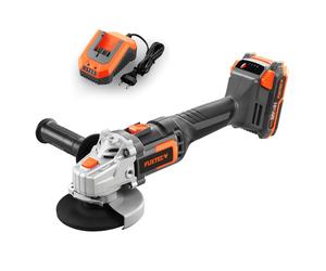 20V Akku Winkelschleifer FX-E1WS20 FUXTEC - mit 2Ah-Akku und 2,4A Ladegerät Naranja