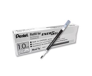 20X Pentel LR10 Roller Refill 1.0mm Punta de Metal para EnerGel Gel Pen Tinta...